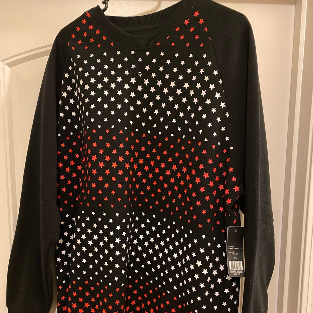 Red and White Stars Sweatshirt